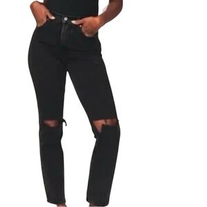Lucky Brand Black Straight Leg Jeans